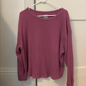 GAP Plum Waffle Knit Sweater